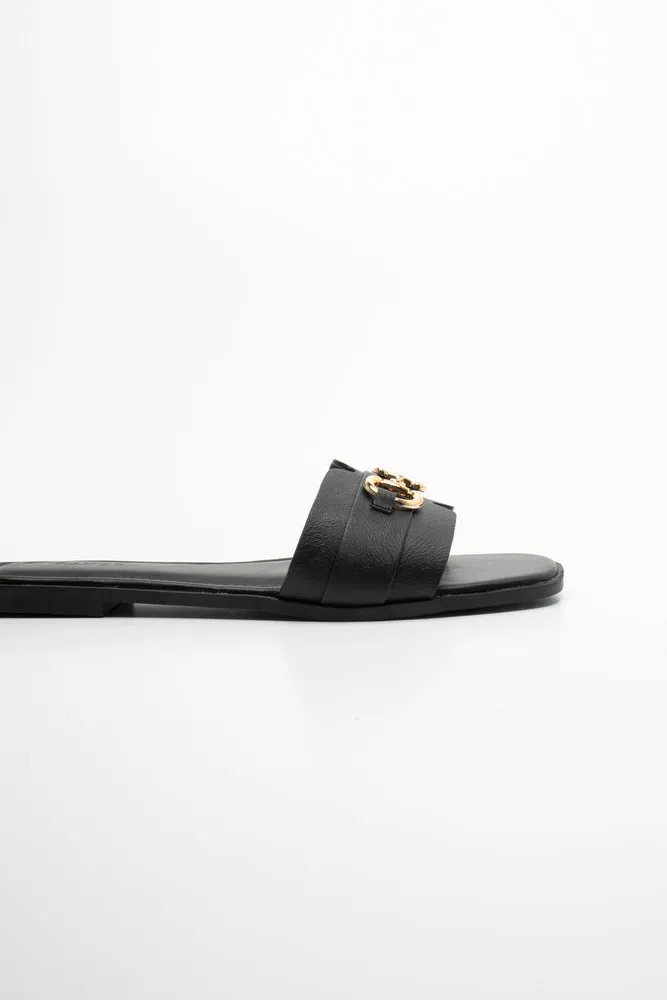 Buckle Trim Sandal Black sold by Ackermas product image thumbnail 2