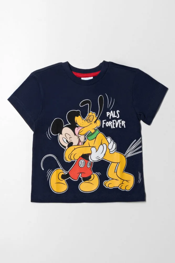 Mickey Mouse T-Shirt Navy sold by Ackermas