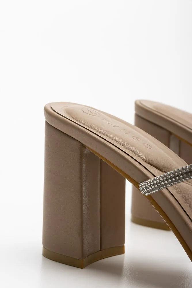 Strappy Heel Sandal Natural sold by Ackermas product image thumbnail 4