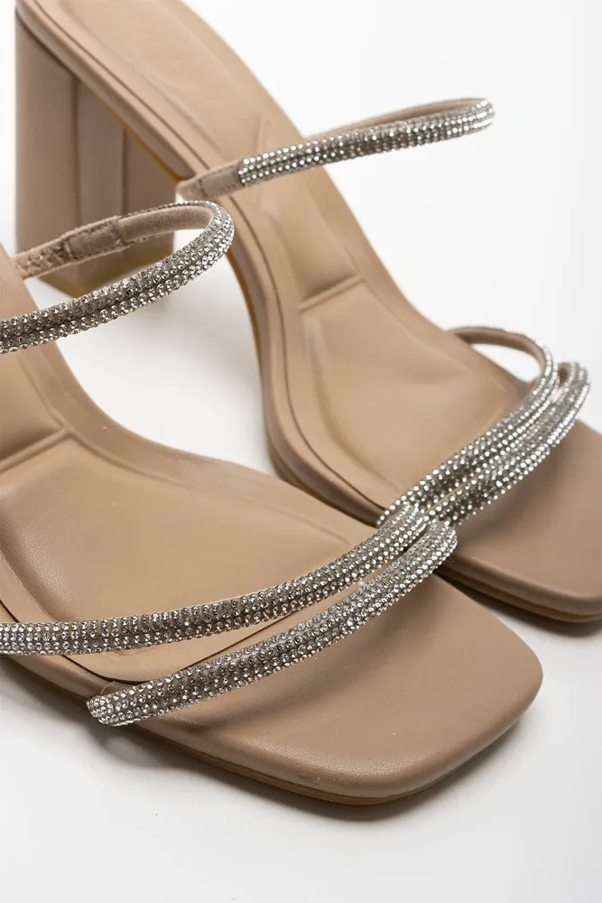 Strappy Heel Sandal Natural sold by Ackermas product image thumbnail 3