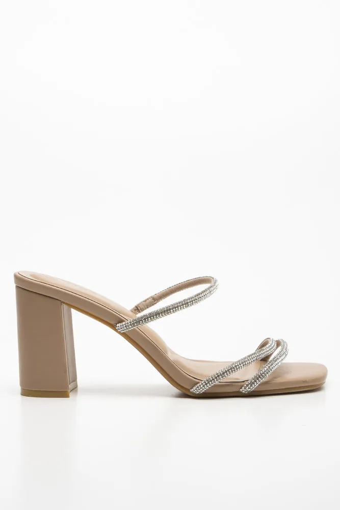 Strappy Heel Sandal Natural sold by Ackermas product image thumbnail 2