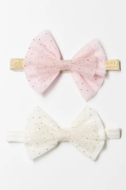 2 Pack Headband Pink And Cream sold by Ackermas