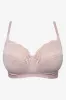 Plus Size 2 Pack Lace Trim Non Padded Wire Free Bras Black And Light Pink sold by Ackermas
