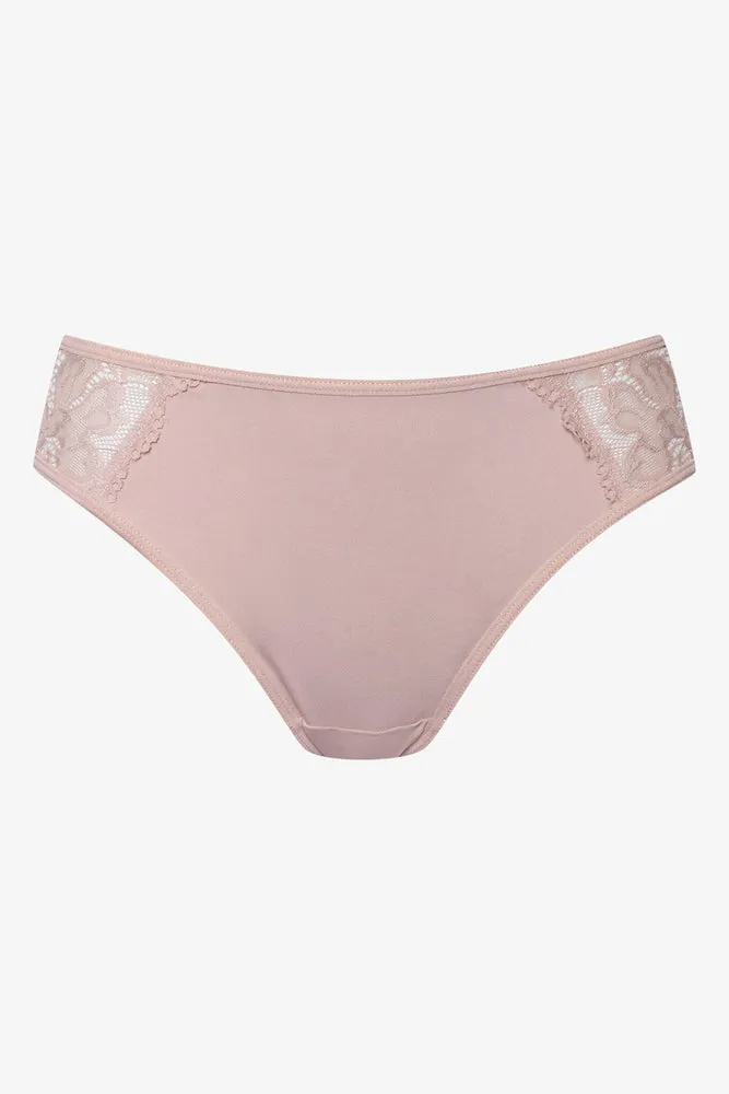 2 Pack Lace Trim Bikinis Black And Light Pink sold by Ackermas product image thumbnail 2