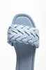 Braided Sandal Blue sold by Ackermas