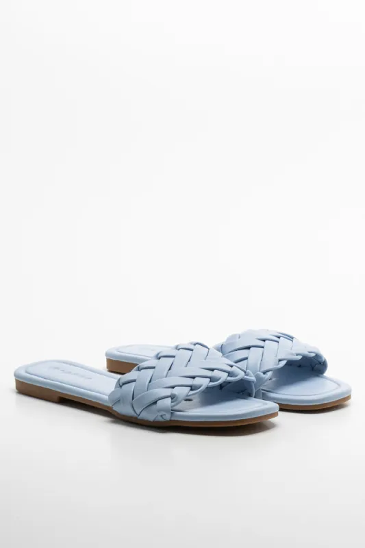 Braided Sandal Blue sold by Ackermas