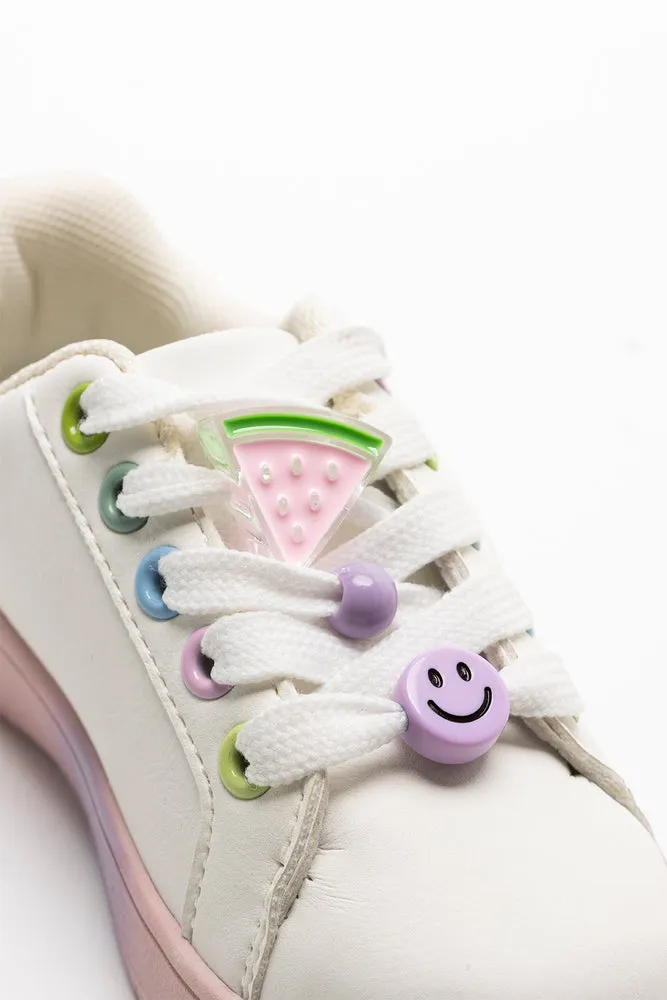 Beaded Lace Sneaker White sold by Ackermas product image thumbnail 3