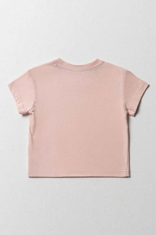 Crew neck t-shirt pink sold by Ackermas product image thumbnail 4
