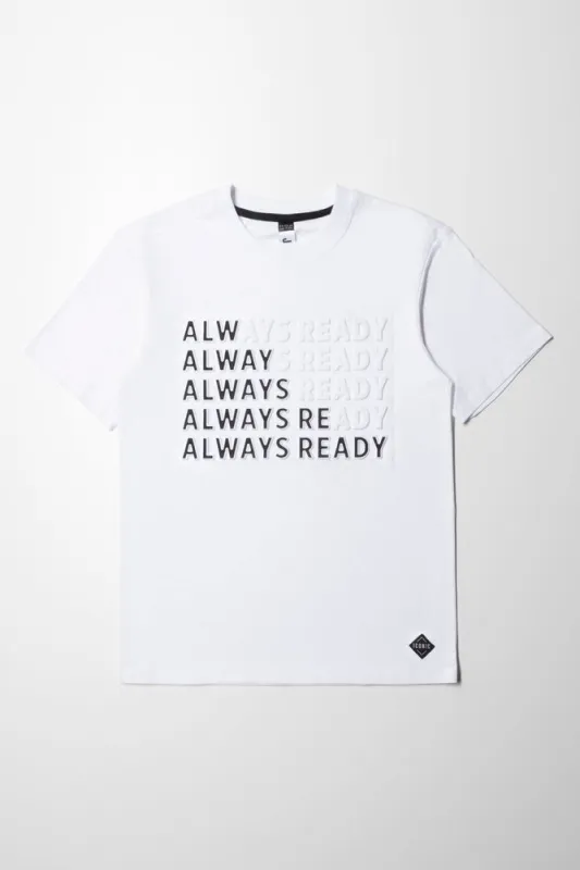 Ss Style Embossed Print T-Shirt sold by Ackermas