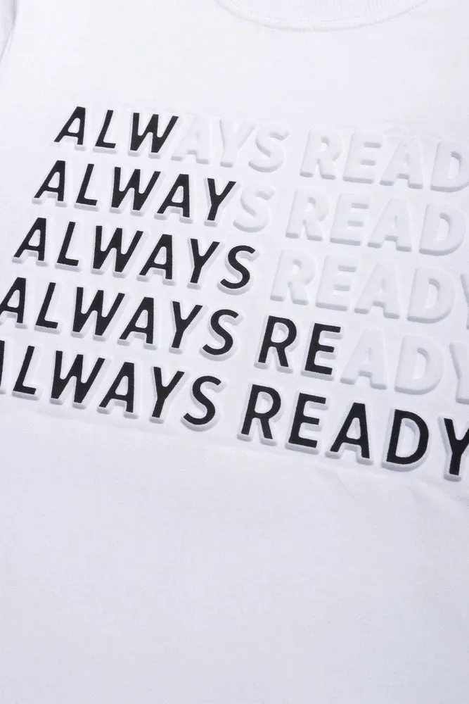 Ss Style Embossed Print T-Shirt sold by Ackermas product image thumbnail 2