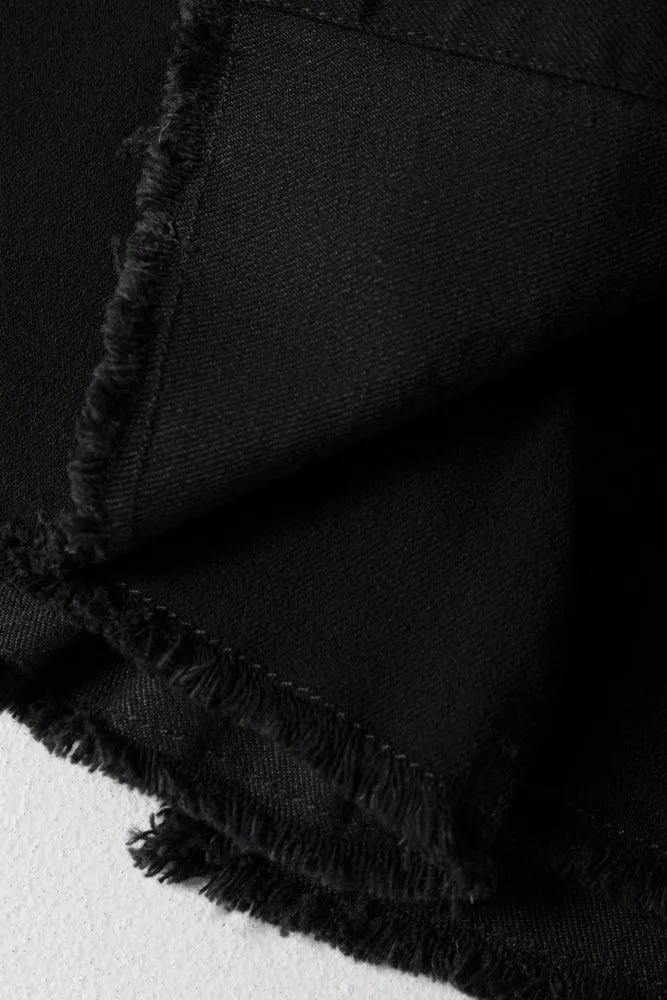 Denim Skort With Tie Black sold by Ackermas product image thumbnail 2