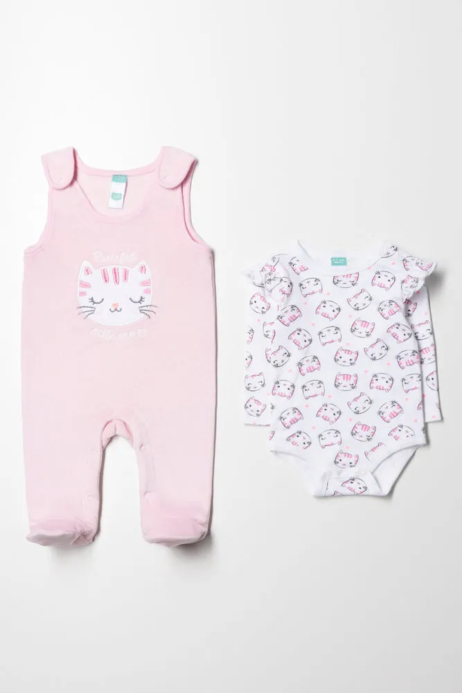 Fleece Cat Dungaree Pink sold by Ackermas product image thumbnail 5