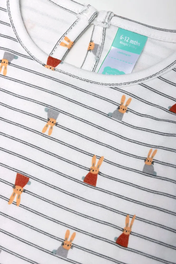 Bunny Pinafore Set Green sold by Ackermas product image thumbnail 4