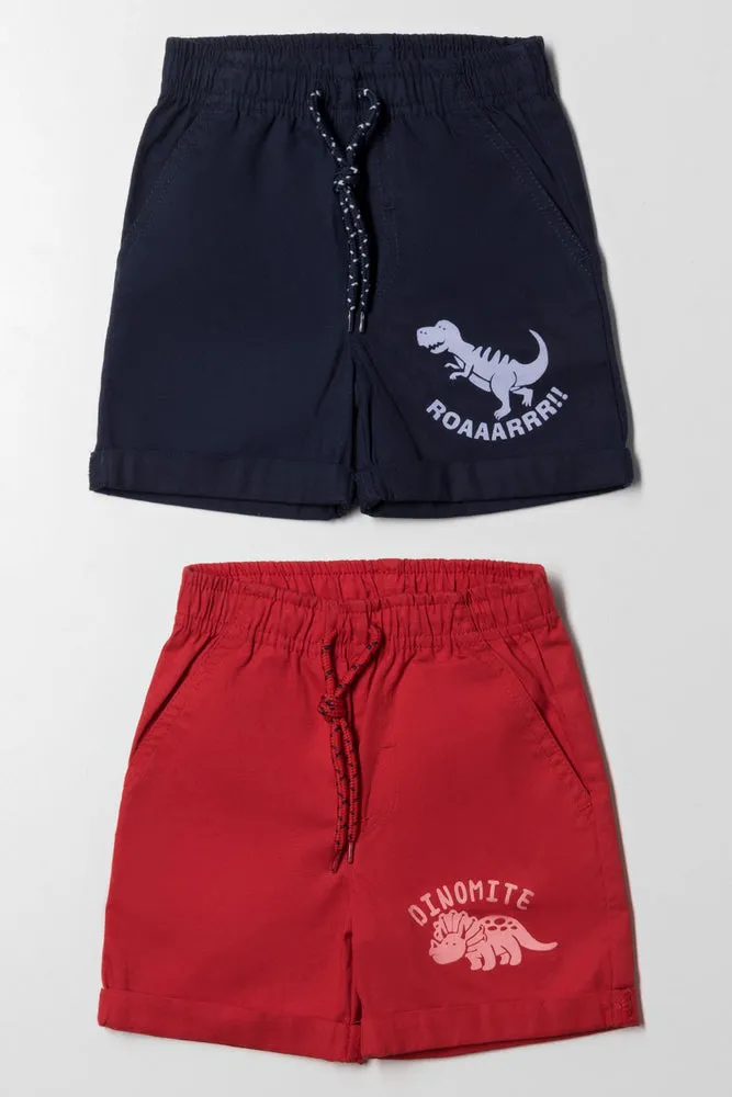 2 Pack Shorts Navy & Red sold by Ackermas