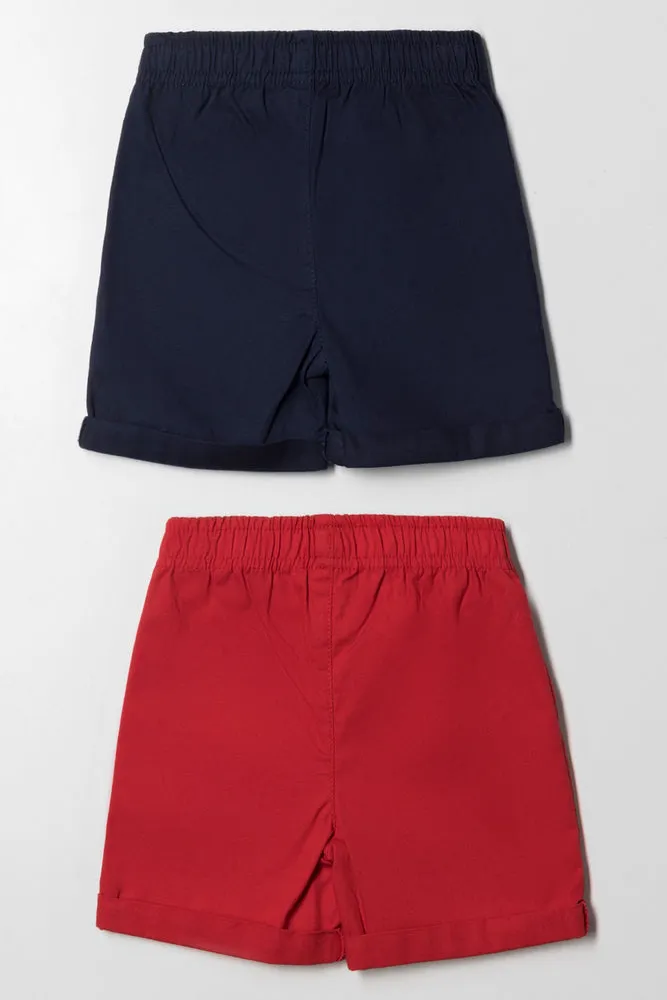 2 Pack Shorts Navy & Red sold by Ackermas product image thumbnail 3