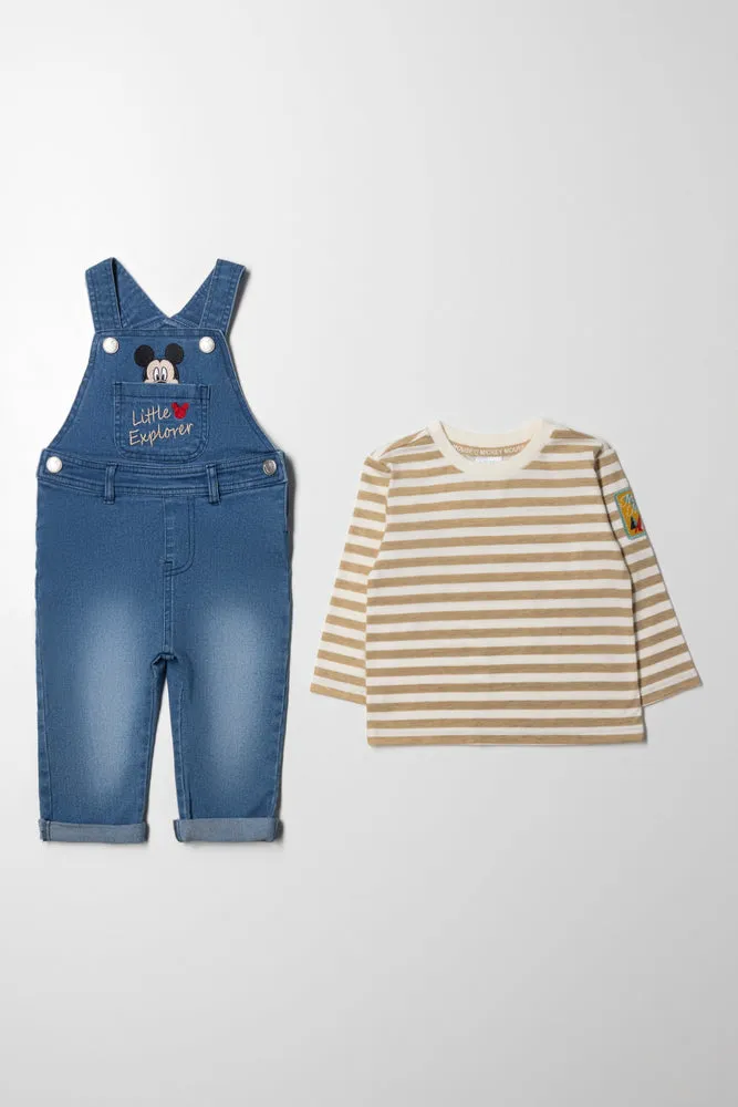 Mickey Mouse Denim Dungaree Set sold by Ackermas product image thumbnail 5