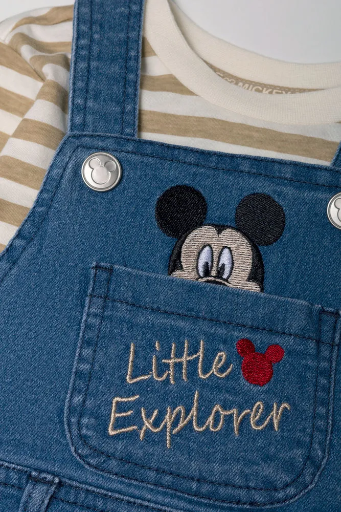 Mickey Mouse Denim Dungaree Set sold by Ackermas product image thumbnail 2