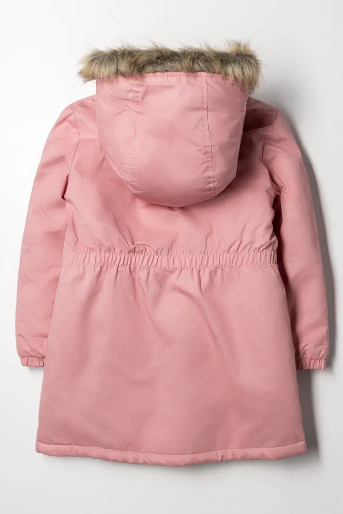 Hooded Parka Coat Pink sold by Ackermas product image thumbnail 4