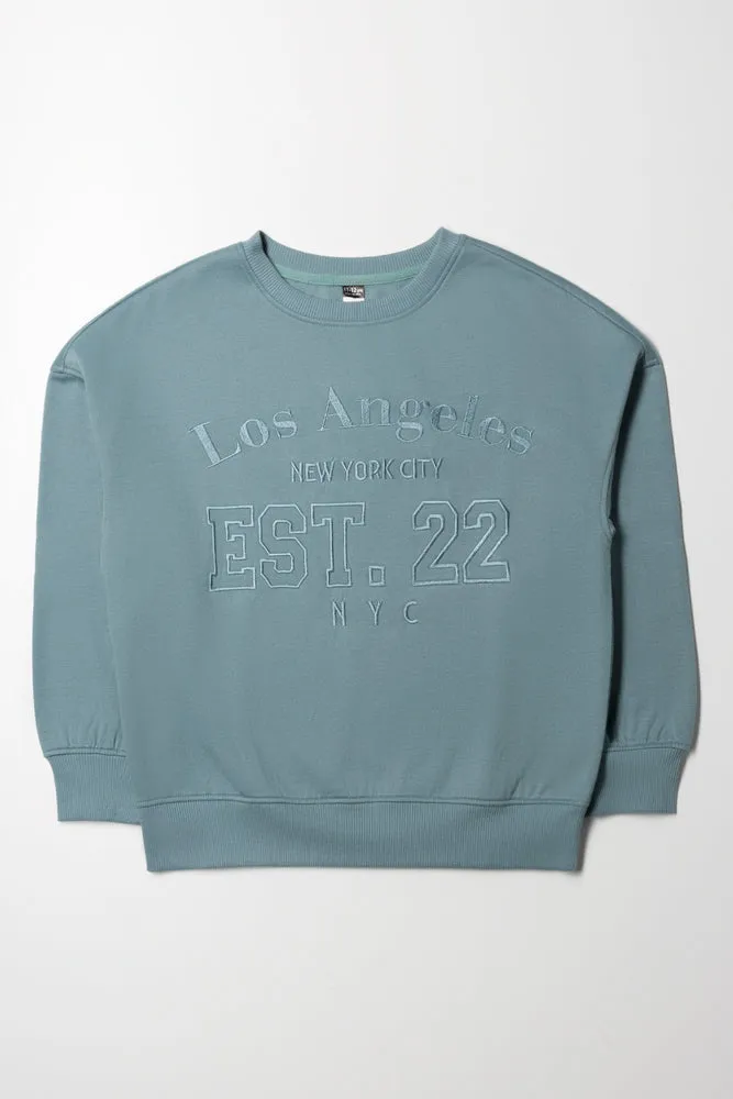 Oversized Crew Neck Blue sold by Ackermas