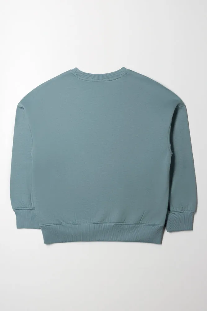 Oversized Crew Neck Blue sold by Ackermas product image thumbnail 3
