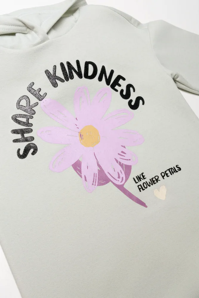 Hooded Sweat Dress Sage sold by Ackermas product image thumbnail 2