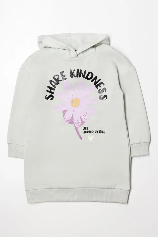 Hooded Sweat Dress Sage sold by Ackermas