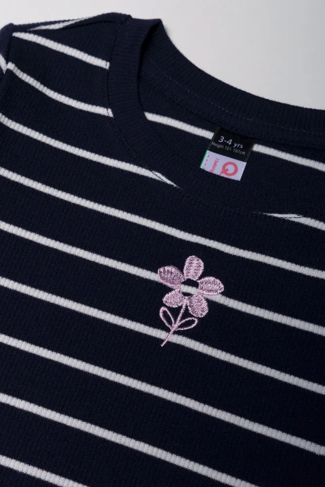 2 Pack Long Sleeve T-Shirt Pink & Navy sold by Ackermas product image thumbnail 2