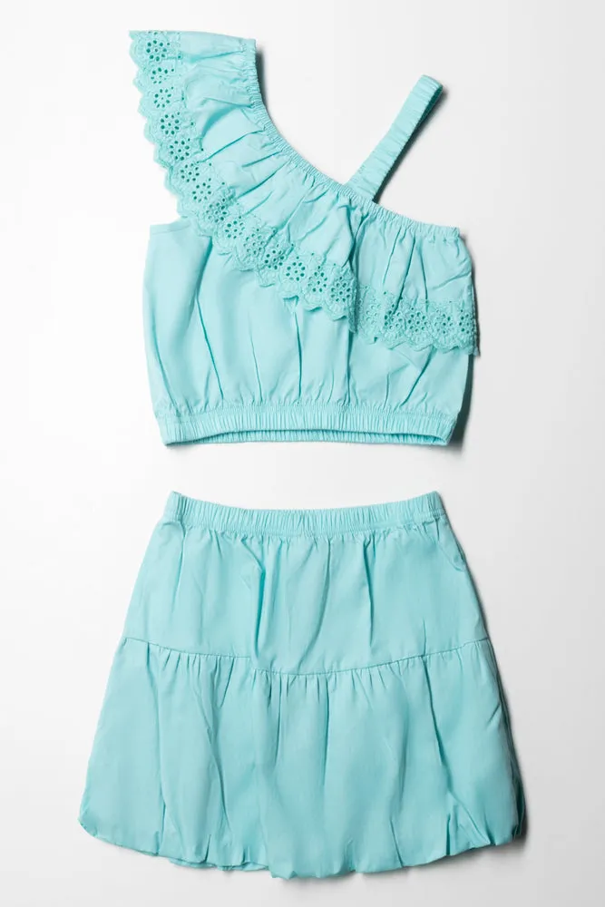 Top and Skirt Set Blue sold by Ackermas product image thumbnail 4