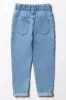 Mini Mom Paper Bag Denim Jean Light Blue sold by Ackermas