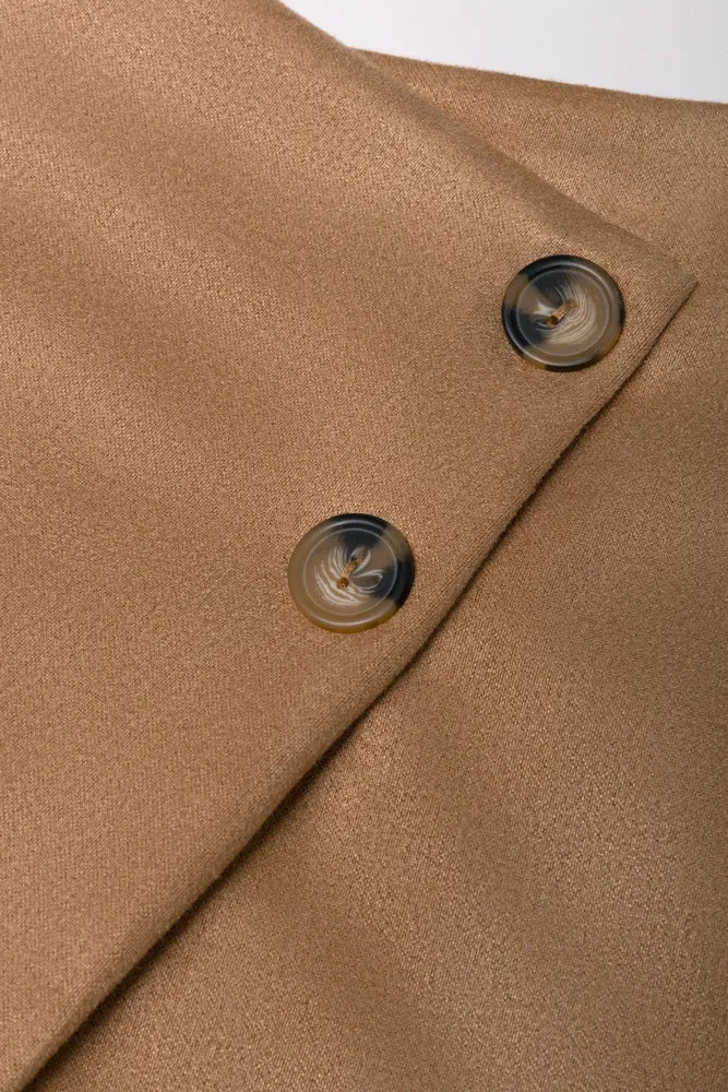 Mock Sued Skort Brown sold by Ackermas product image thumbnail 3