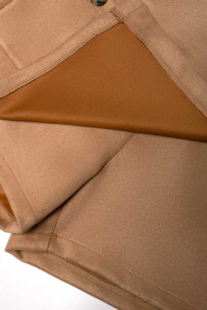 Mock Sued Skort Brown sold by Ackermas product image thumbnail 4