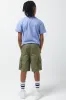 Woven Styled Cargo Shorts Khaki sold by Ackermas