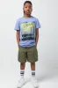 Woven Styled Cargo Shorts Khaki sold by Ackermas