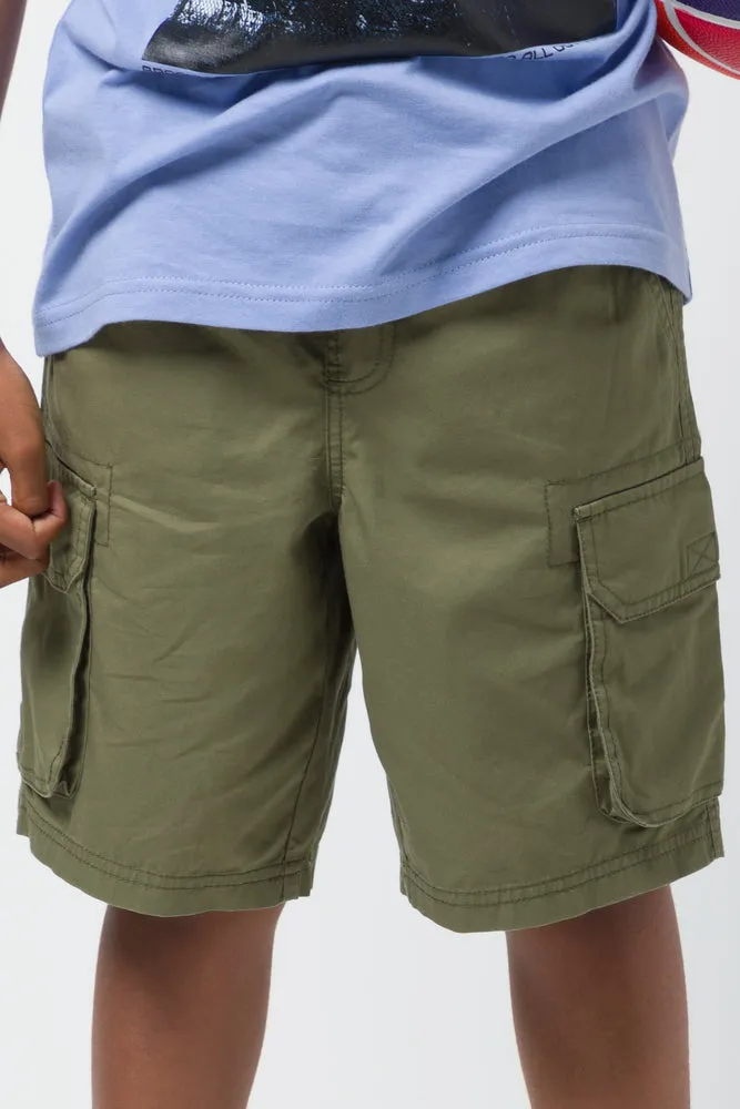 Woven Styled Cargo Shorts Khaki sold by Ackermas product image thumbnail 2