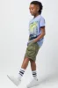 Woven Styled Cargo Shorts Khaki sold by Ackermas