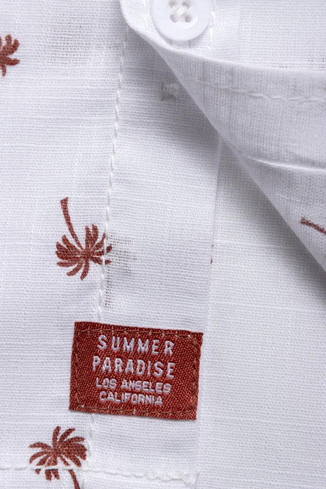 Short Sleeve Shirt White sold by Ackermas product image thumbnail 3