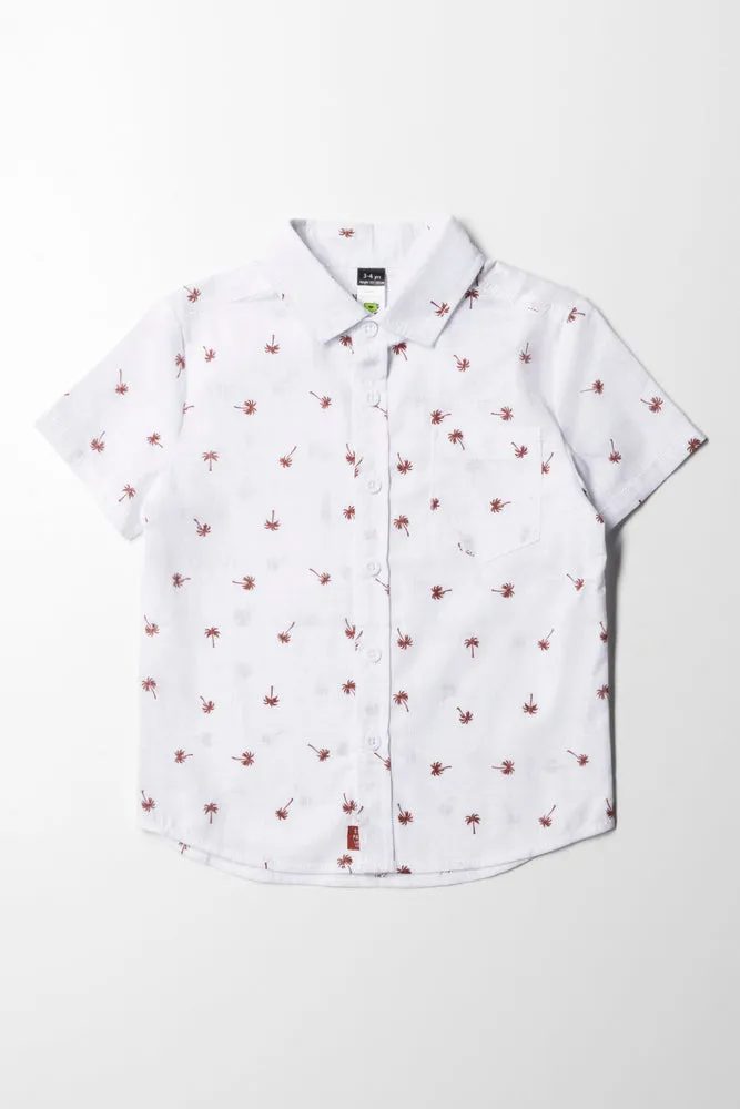 Short Sleeve Shirt White sold by Ackermas