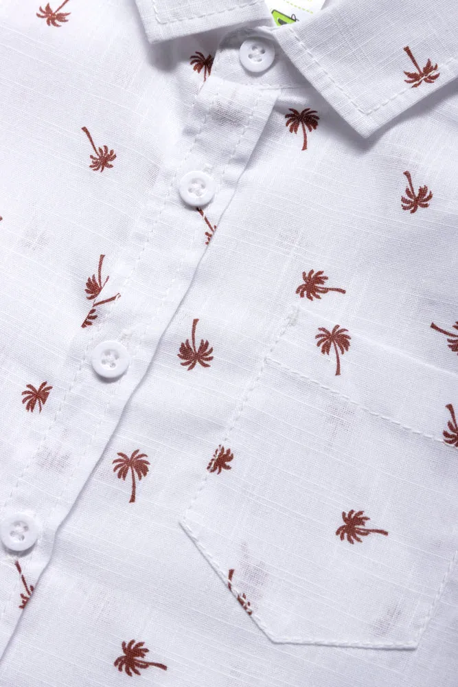 Short Sleeve Shirt White sold by Ackermas product image thumbnail 2