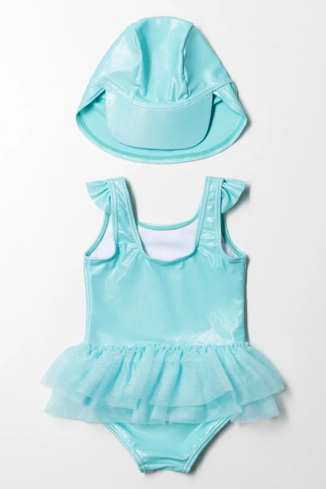 Swimsuit With Hat Teal sold by Ackermas product image thumbnail 5