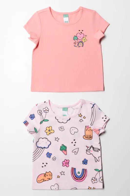 Tg 2Pack Tshirt Peach sold by Ackermas