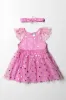 Tg Tulle Dress With Headband Mid Pink sold by Ackermas