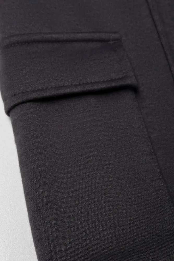 Cargo Wide Leg Track Pants Charcoal sold by Ackermas product image thumbnail 2