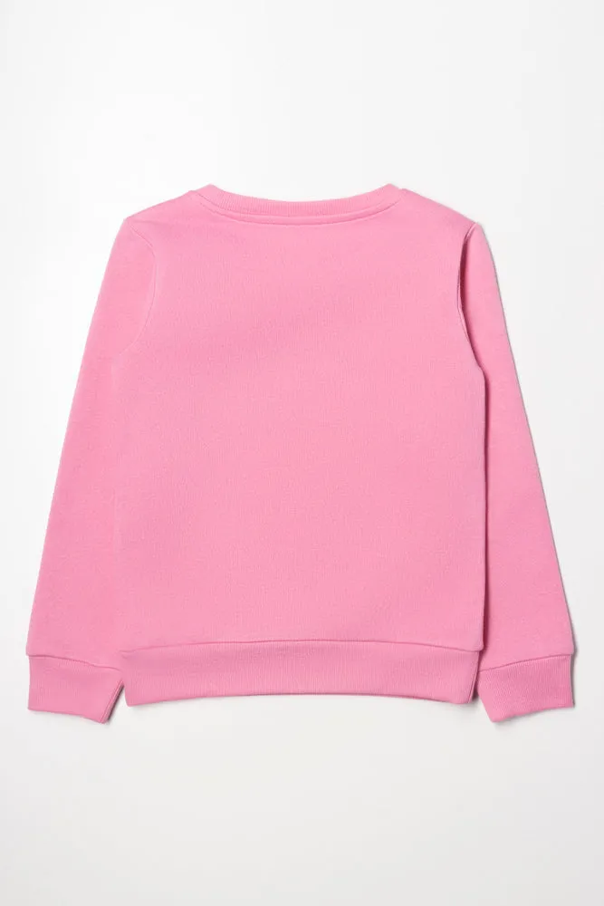 Barbie Crew Neck Track Top Pink sold by Ackermas product image thumbnail 3