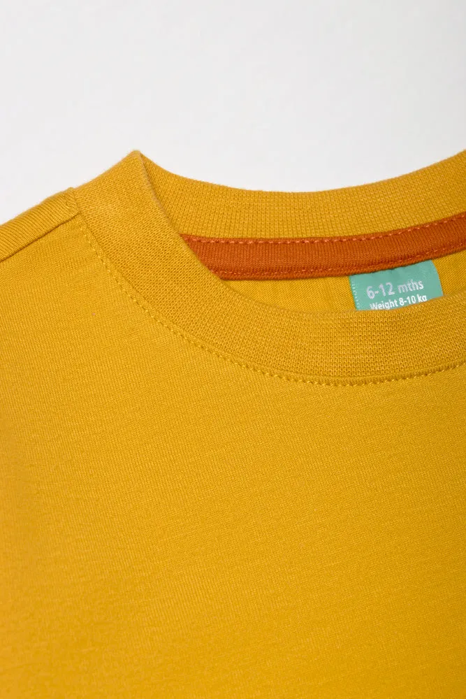 Long Sleeve T-Shirt Yellow sold by Ackermas product image thumbnail 3