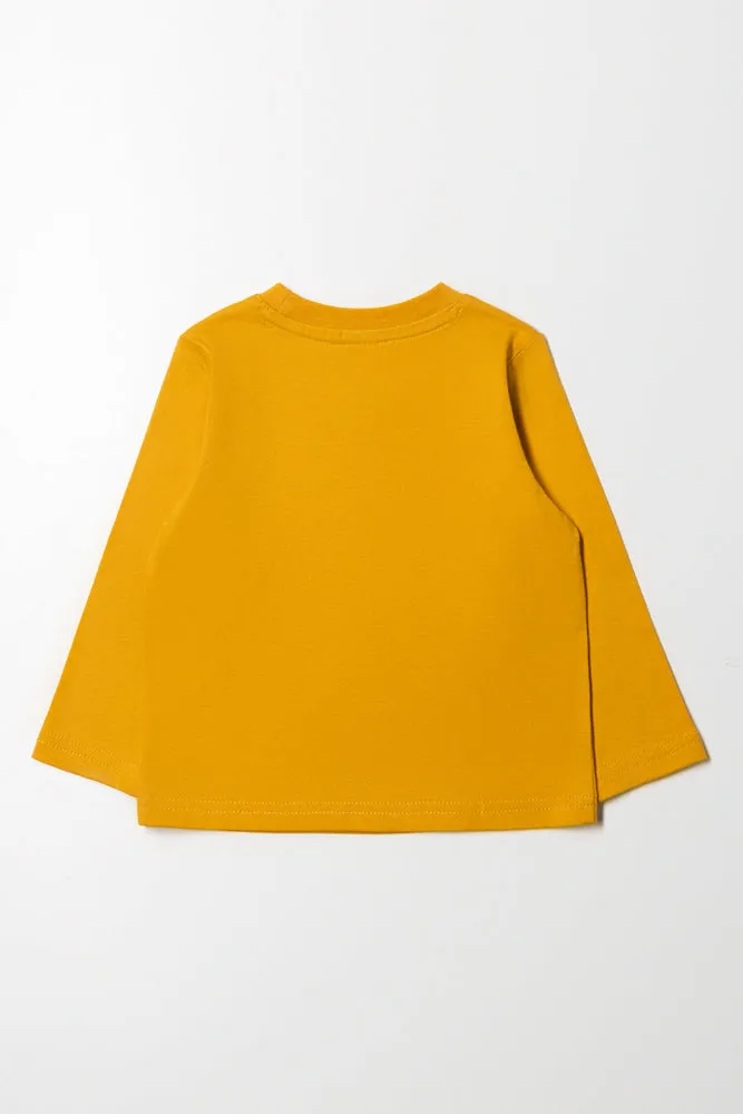 Long Sleeve T-Shirt Yellow sold by Ackermas product image thumbnail 4