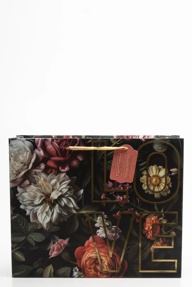 Love Moody Floral Gift Bag Black sold by Ackermas