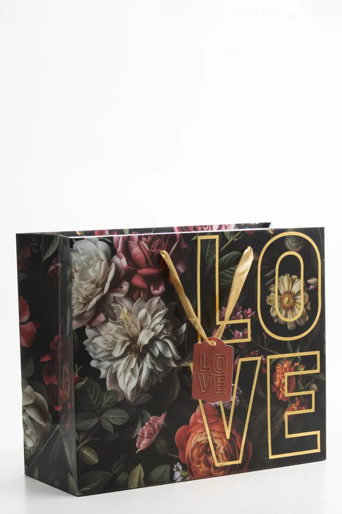 Love Moody Floral Gift Bag Black sold by Ackermas product image thumbnail 2