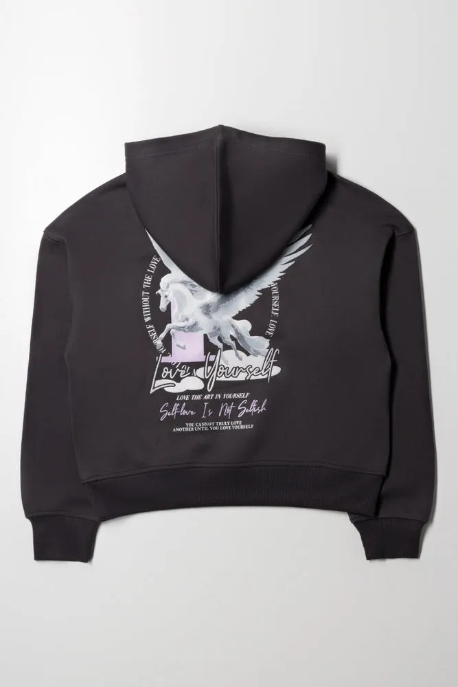 Hooded Track Top Black sold by Ackermas product image thumbnail 4