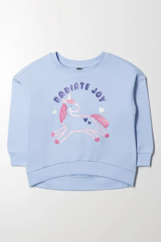 Unicorn Crew Neck Tracktop Blue sold by Ackermas