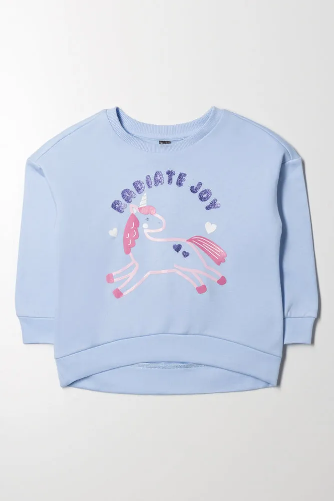 Unicorn Crew Neck Tracktop Blue sold by Ackermas